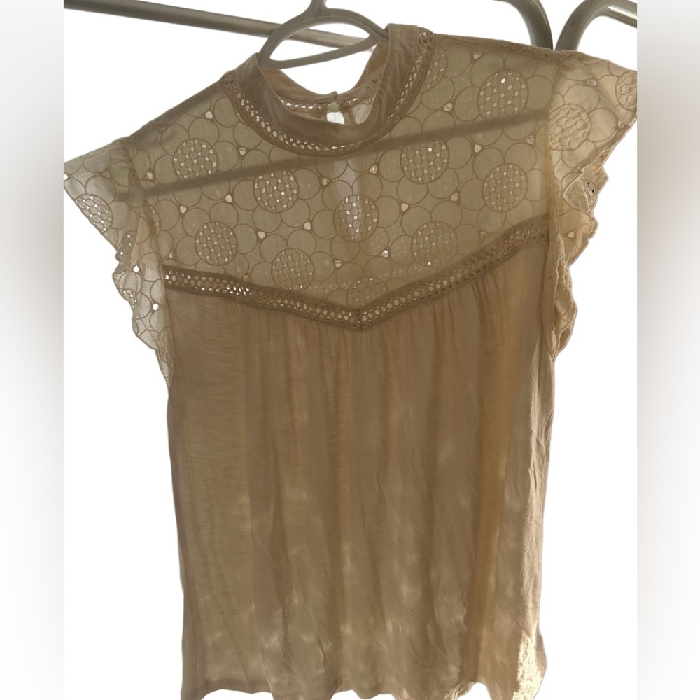 Adiva Cream Lace Blouse